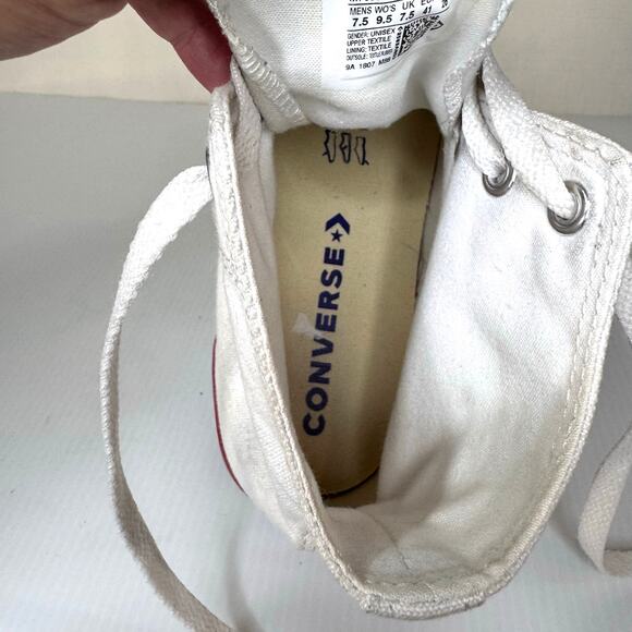 CONVERSE All Star Canvas High-Tops Size 9.5 Chuck Taylor Chucks Casual Canvas - Picture 8 of 10